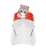 Child Size Protective Face Shield with Glasses, Raccoon