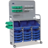 MAKERSPACE STORAGE CART W/BLUE TRAY  